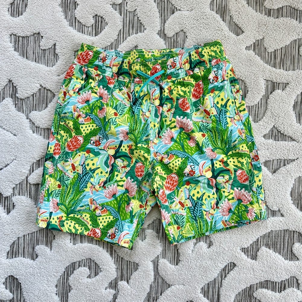 J.Crew Boys Swim Trunk, Tropical, Size 12